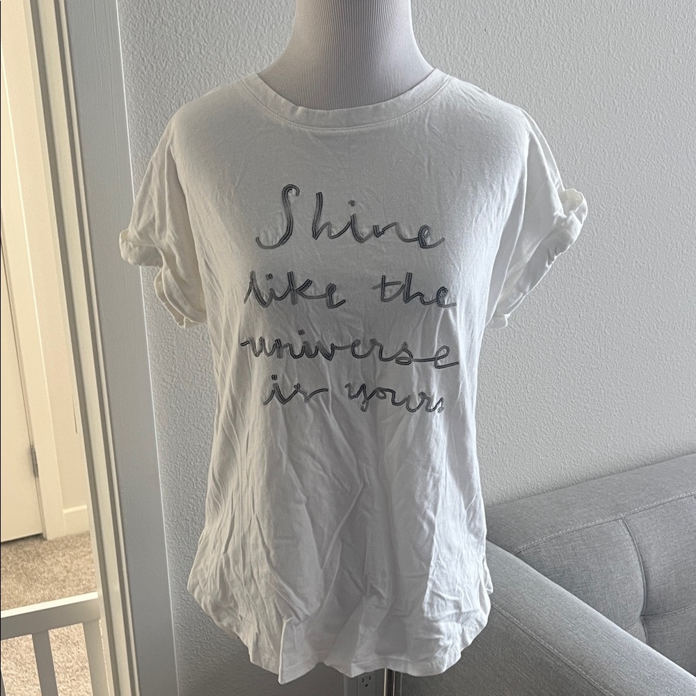 a new day White Shine Graphic Tee
